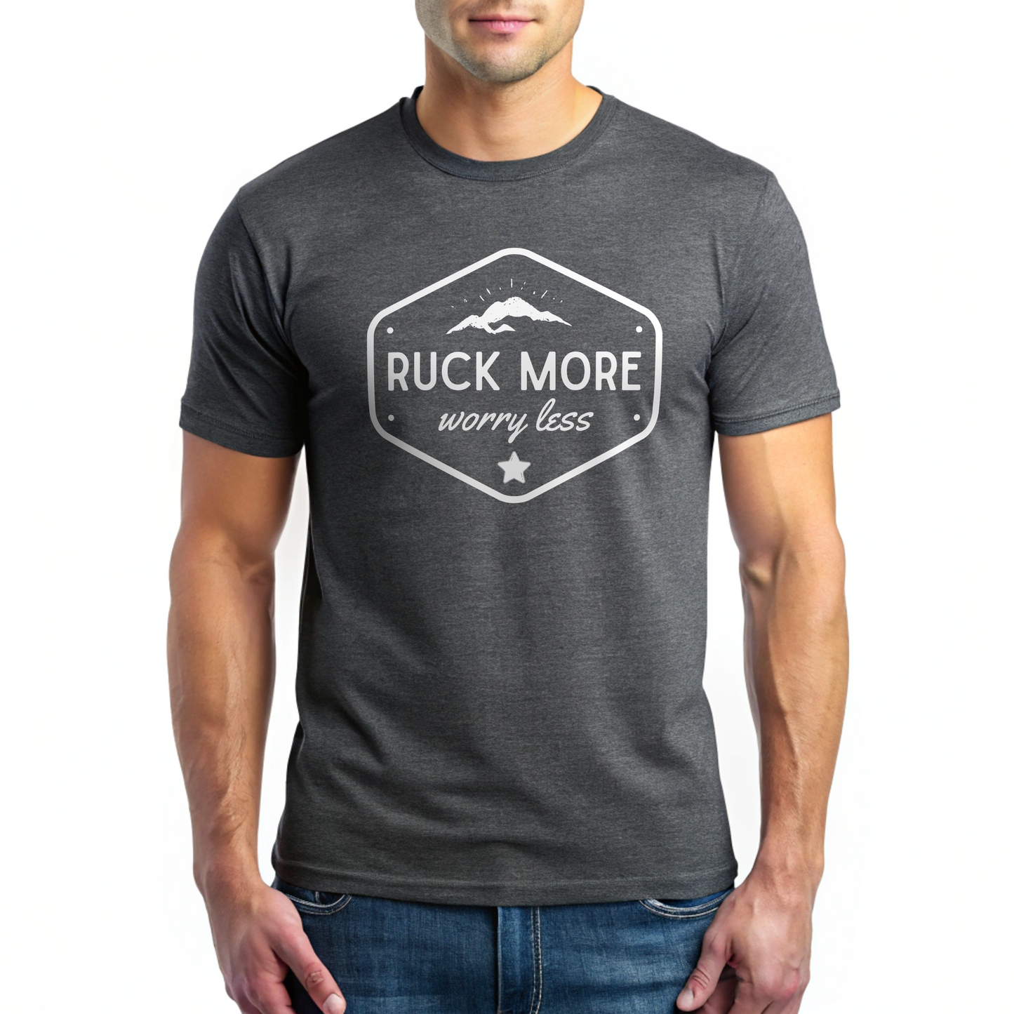 Ruck More Worry Less Tee